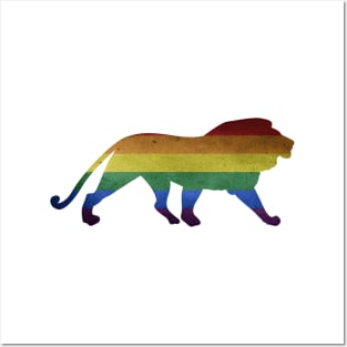 Gay Pride Lion Posters and Art